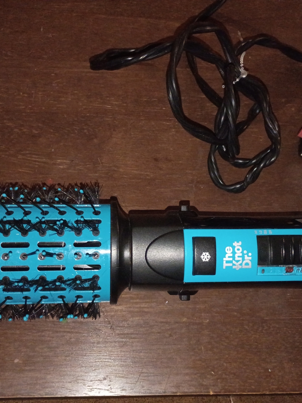 Electric Hot Air Brush - Turquoise/Black